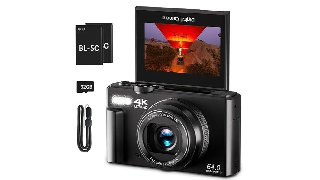 64mp 18x zoom vlogging camera