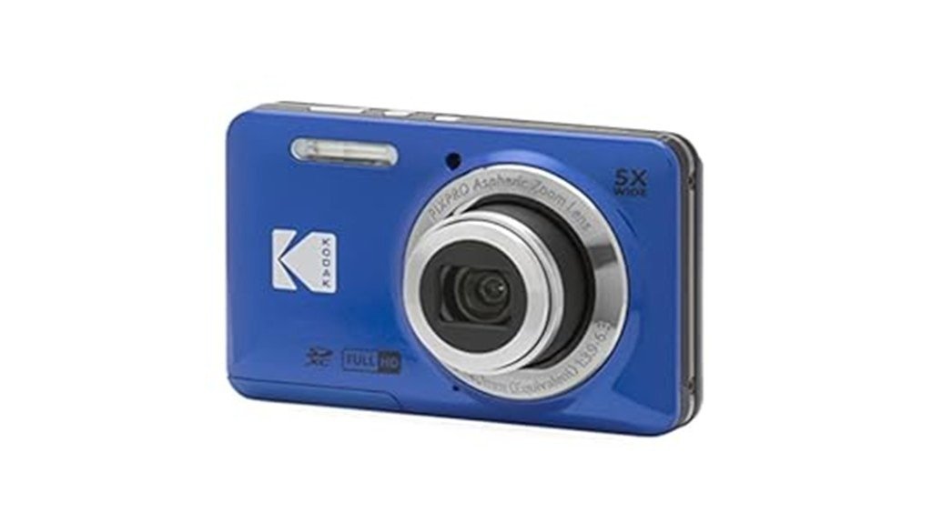 blue 16mp kodak vlogging camera