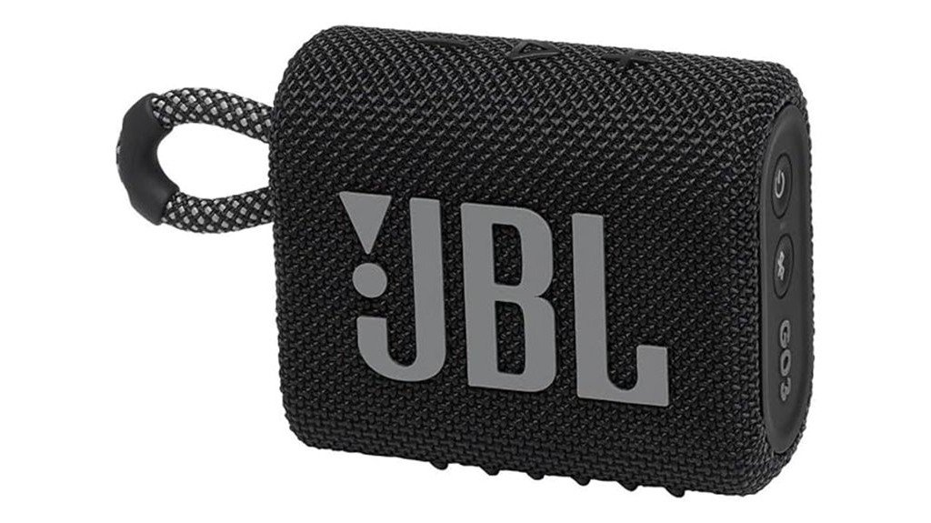 compact black bluetooth portable speaker