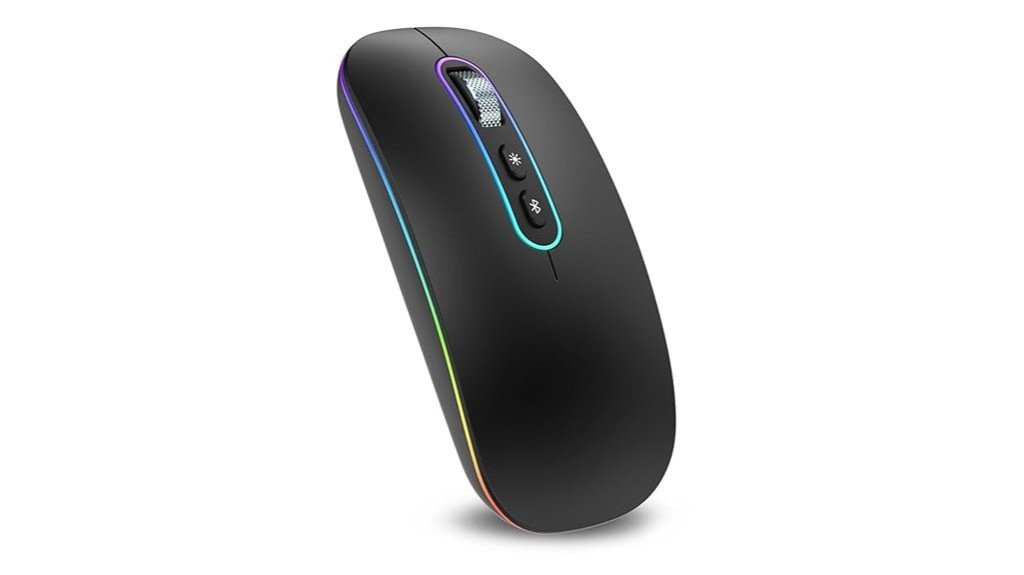 dual mode rechargeable silent mouse