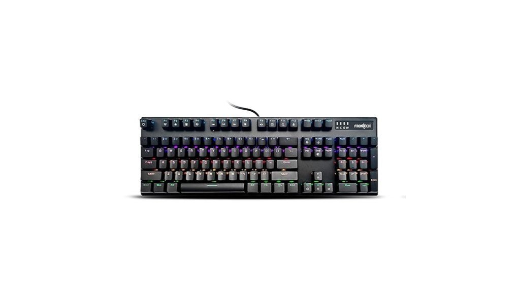 frontech wired mechanical gaming keyboard