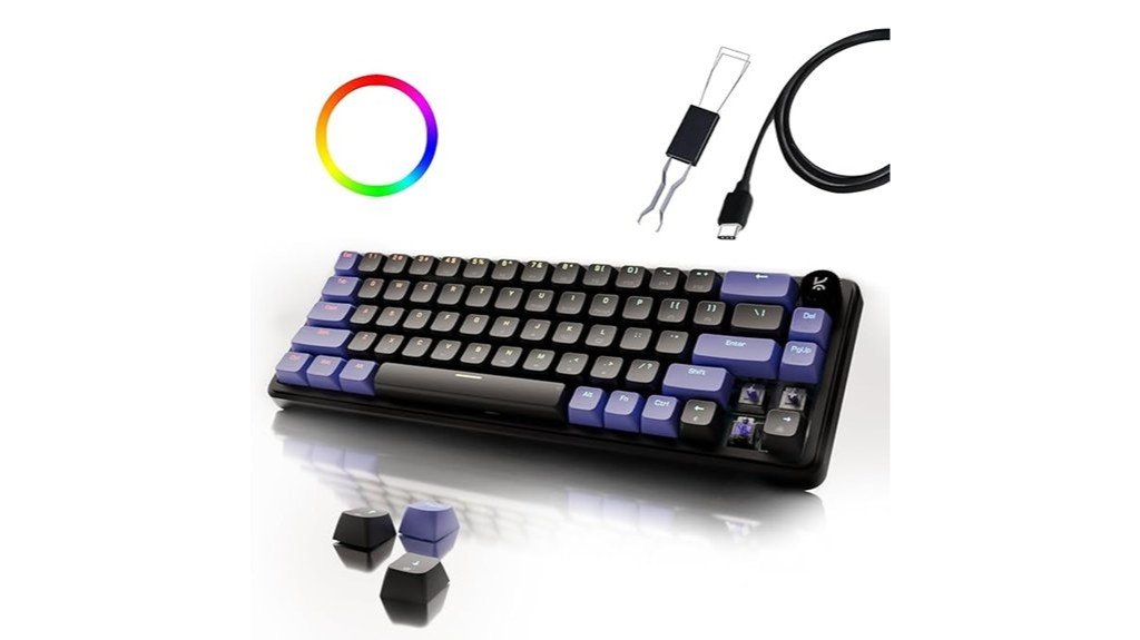 hot swap detachable usb c keyboard