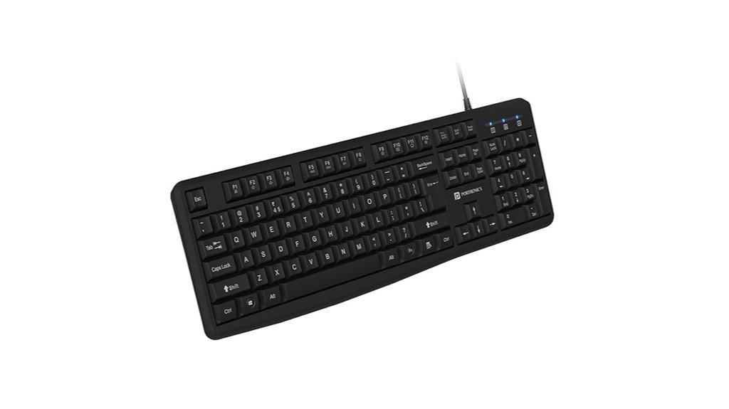 portronics full size wired keyboard