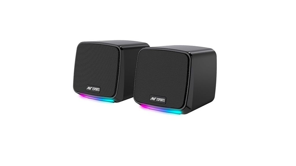 rgb usb powered mini speakers
